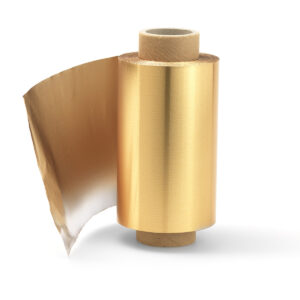 Folie guld 12 cm x 150 m - 15 my