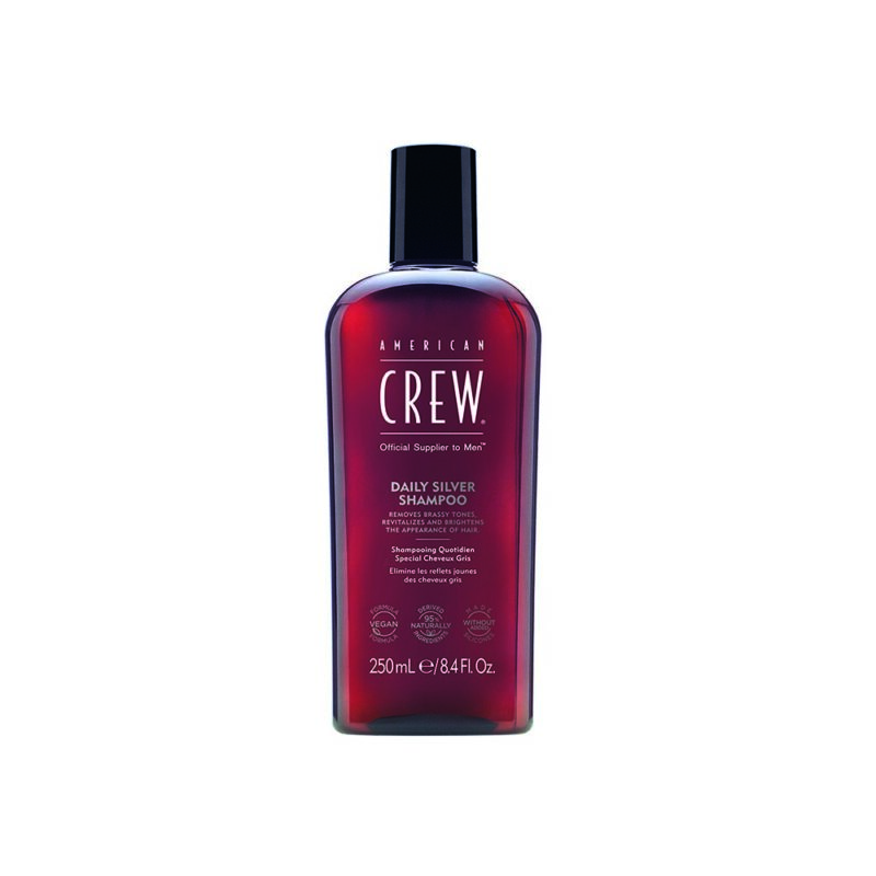 American Crew - Hair & Body Daily Silver Shampoo  - 250 ml