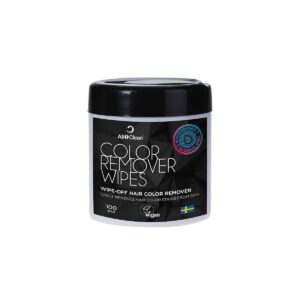 Hair color remover wipes