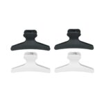 BT8647-JRL 4-Jaw Hair Clips - 2 Black & 2 White
