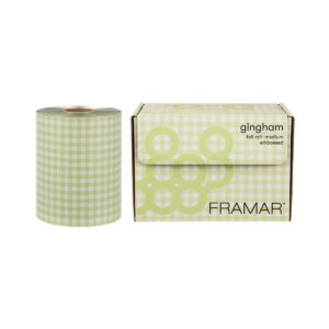 FRAMAR - Embossed Roll Medium Gingham Green