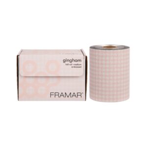 FRAMAR - Embossed Roll Medium Gingham Pink