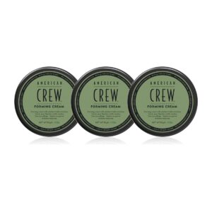 3 st American Crew Forming Cream 85 g mot vit bakgrund