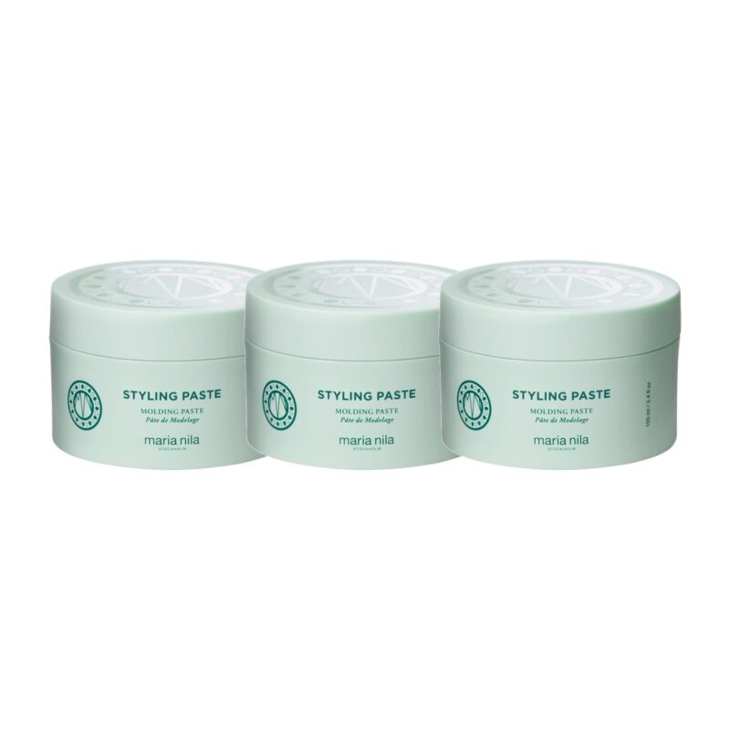 3 st Maria Nila Styling Paste 100 ml mot vit bakgrund