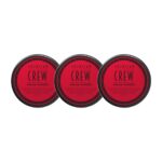 3 st American Crew Cream Pomade 85 g mot vit bakgrund