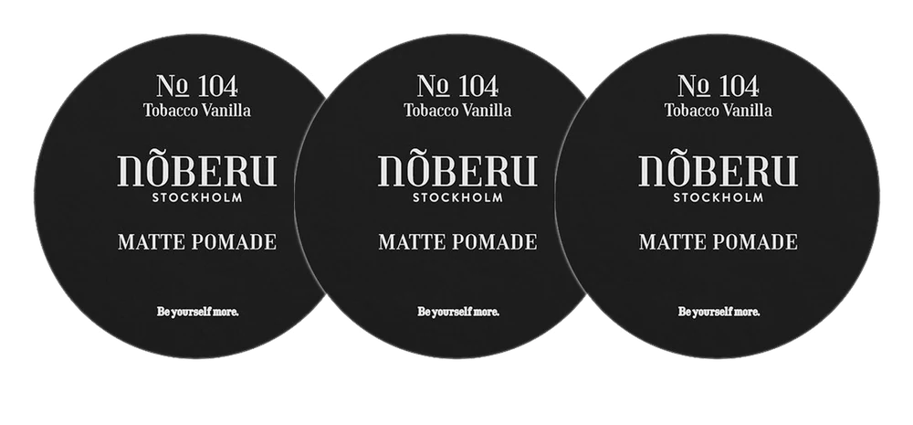 Noberu Matte Pomade 90 ml, 3-pack