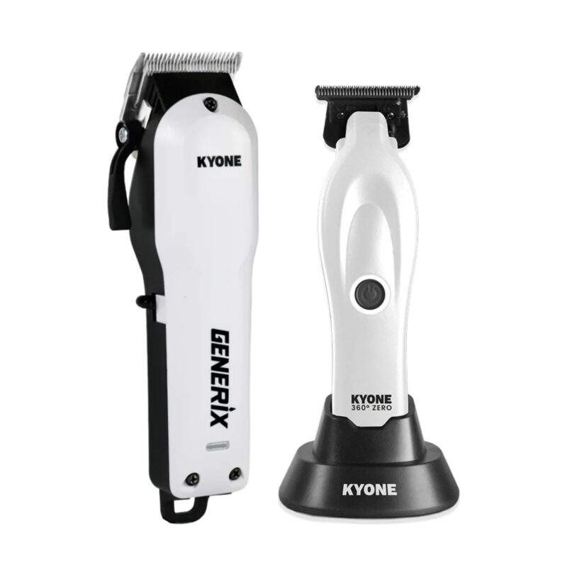 Kyone Generix Clipper White och Kyone 360 Zero Trimmer Vit